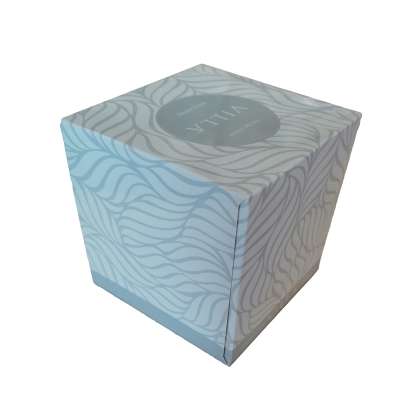 80 Count Cube box Boutique Wood Pulp Facial Tissue